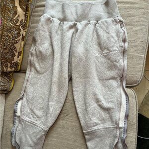 Stella McCartney X Adidas sweat pants. Short cropped
